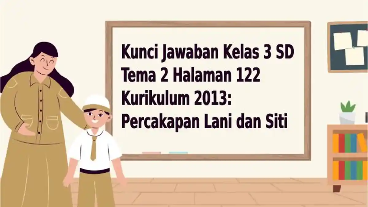 Kunci Jawaban Kelas 3 SD Tema 2 Halaman 122 Kurikulum 2013: Percakapan Lani dan Siti