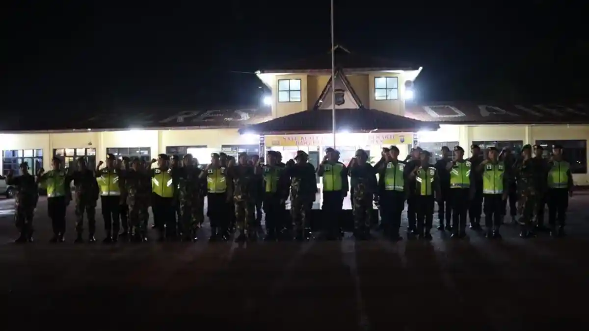 Bersama TNI Polres Dairi Patroli Skala Besar KRYD