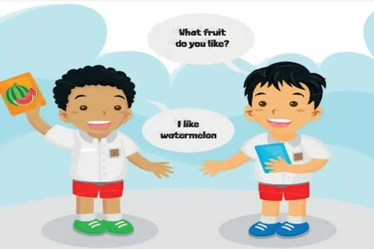 Soal Sumatif Unit 1 Bahasa Inggris Kelas 2 SD Semester 1 Kurikulum Merdeka, Do You Like Apple?