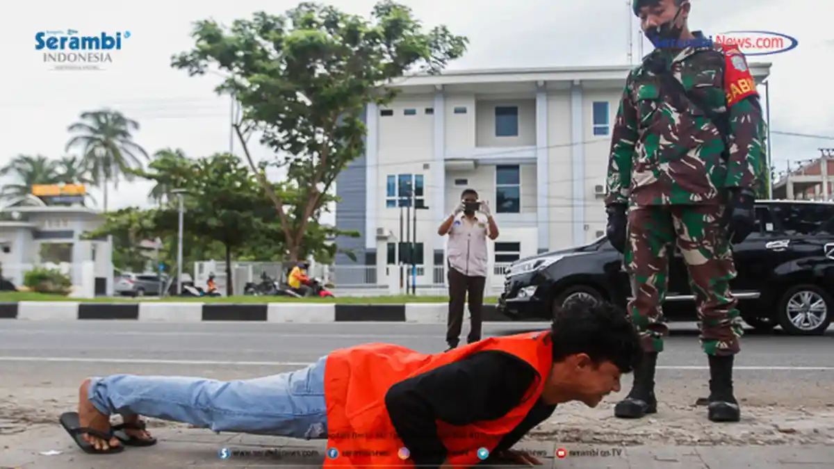 Razia Protkes Semakin Gencar, Bukan Hanya Sanksi Kerja Sosial dan Denda Uang, tapi juga Push Up