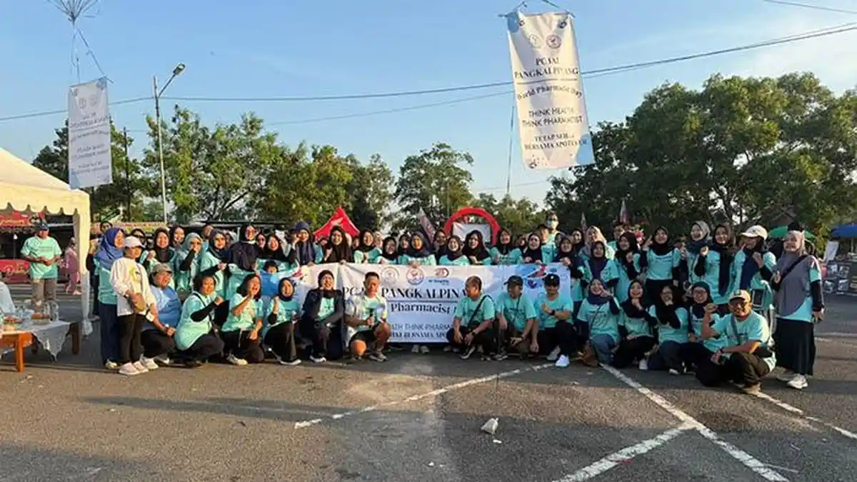 Semarak Hari Apoteker Dunia, IAI Pangkalpinang Gelar Jalan Sehat dan Pemeriksaan Gratis