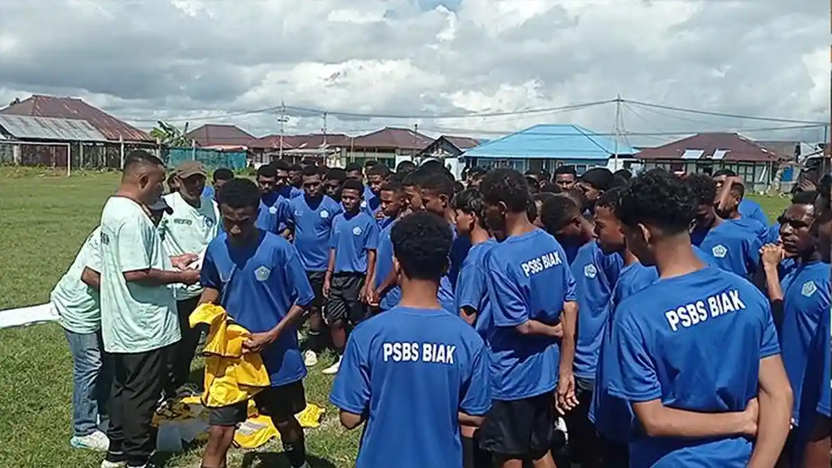 128 Putra Papua Ikut Seleksi Elite Pro Academy PSBS Biak di Doom Kota Sorong