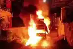 Pikap dan Sound System Sahur Keliling Warga Watulimo Trenggalek Ludes Terbakar