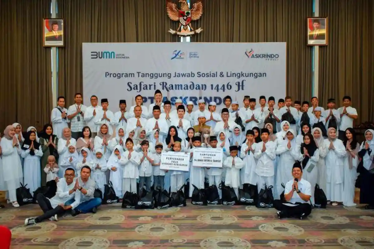 Askrindo Gelar Safari Ramadan 1446 H di Jambi, Berbagi Kebersamaan dengan 54 Anak Yatim