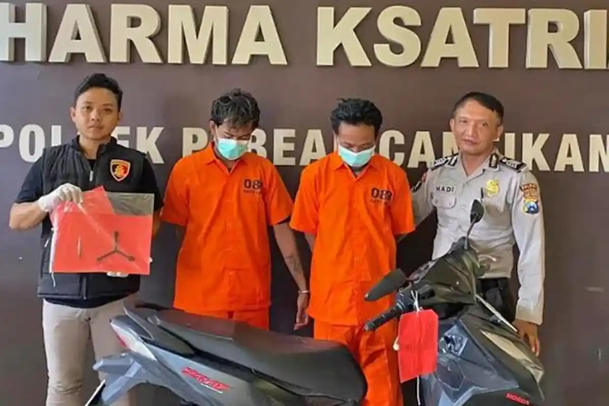 2 Maling Motor Asal Sampang Ditangkap Usai Coba Curi Motor Karyawan Toko di Jagalan Surabaya