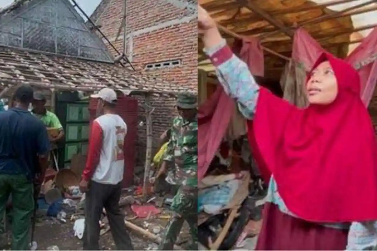 Rezeki Nomplok Yuliana Guru di Jombang dengan Gaji Rp350 Ribu, Rumah Reyotnya Kini Diperbaiki