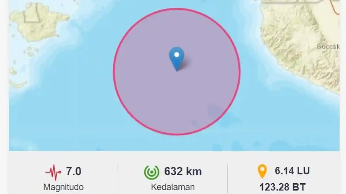 Gempa Magnitudo 7,0 Hari Ini Kamis 11 Juli 2024, Info BMKG Baru Terjadi Terasa hingga Sulut