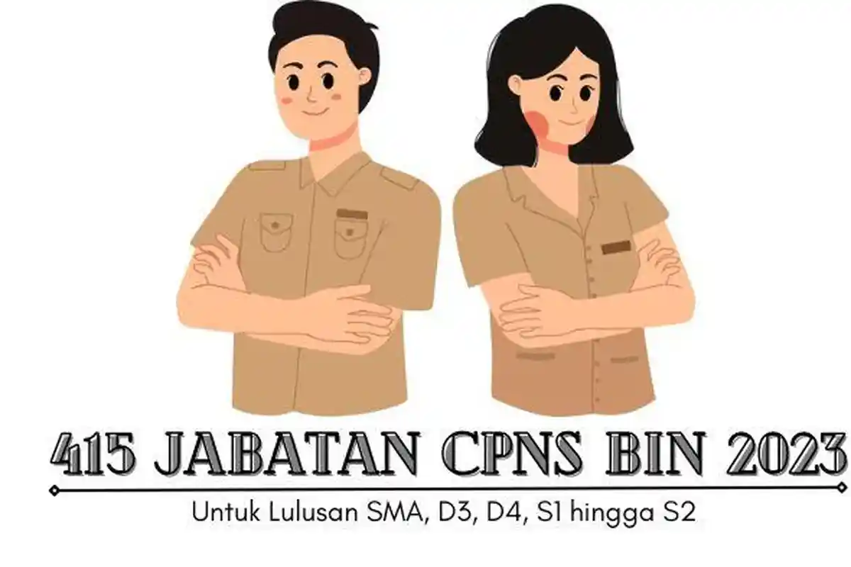 415 Jabatan CPNS Badan Inteligen Negara Tahun 2023 untuk Lulusan SMA, D3, D4, S1 hingga S2