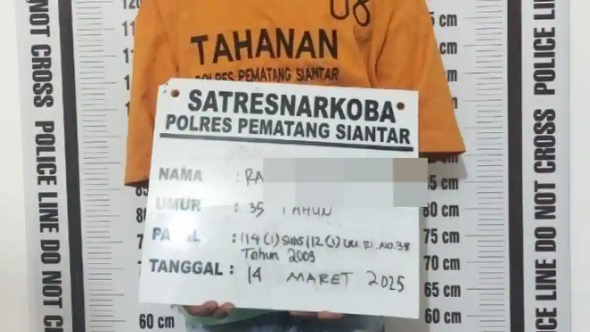 Sat Narkoba Polres Pematangsiantar Tangkap Pengedar Sabu di Jalan Bah Tongguran Kanan