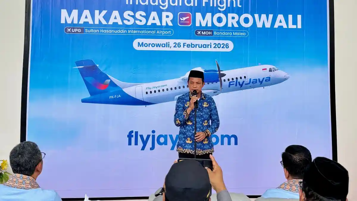 Fly Jaya Resmi Luncurkan Penerbangan Perdana Makassar–Morowali–Bone