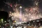 Perayaan Tahun Baru 2018 di Monas
