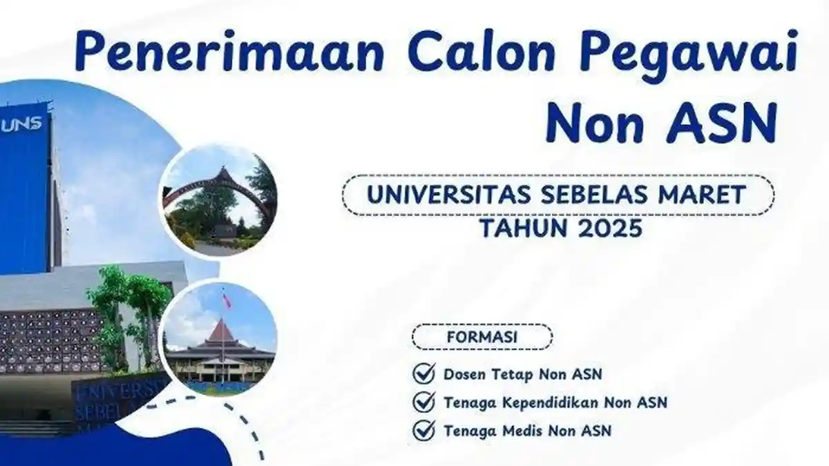 Lowongan Kerja Dosen Non ASN Universitas Sebelas Maret, Cek Link Pendaftaran dan Persyaratannya