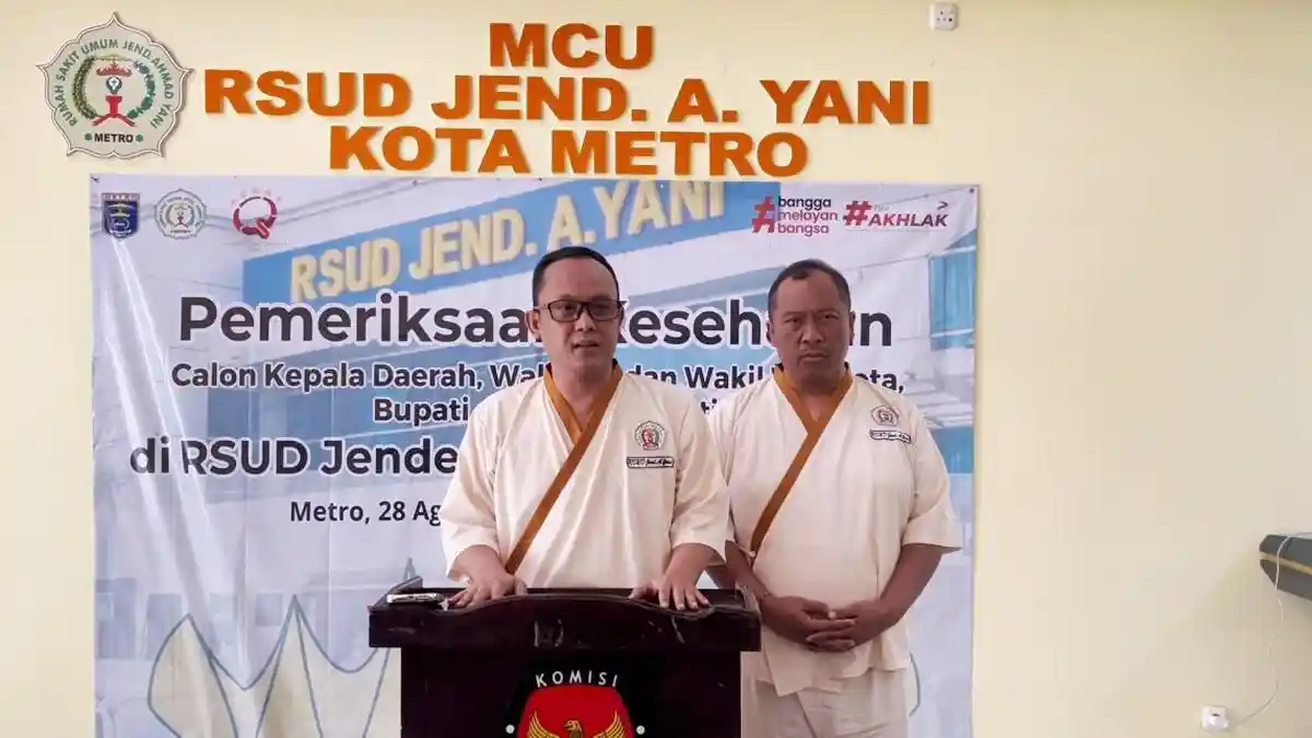 Lima Paslon Cakada dari Mesuji dan Lampung Tengah Cek Kesehatan di RSUD Ahmad Yani Metro