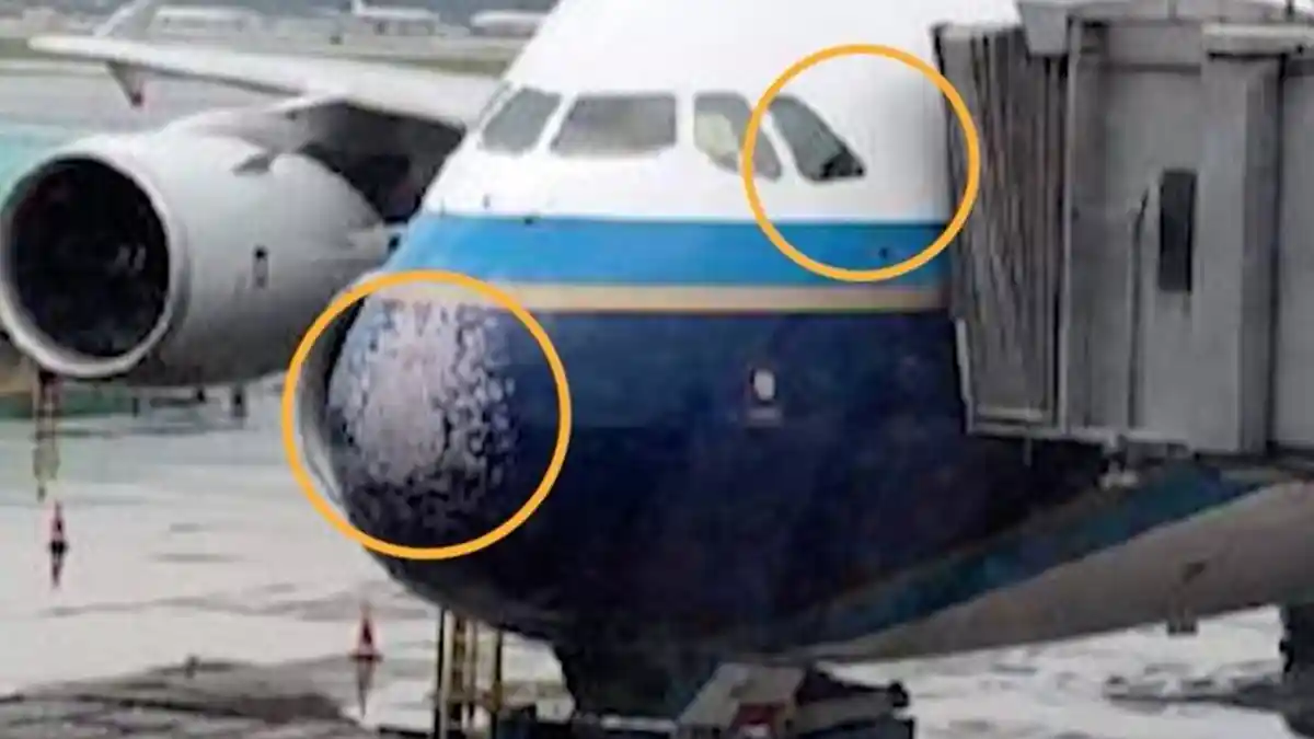 Terjang Badai Es, Moncong Pesawat dan Kaca Depan Airbus A380 Rusak
