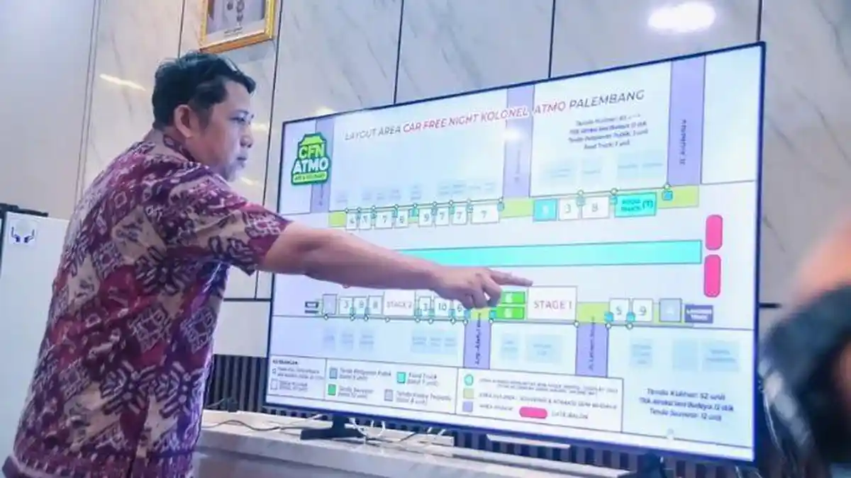 Pemkot Palembang Bakal Gelar Car Free Night di Jalan Kolonel Atmo, Soft Launching Pada 4 April 2026