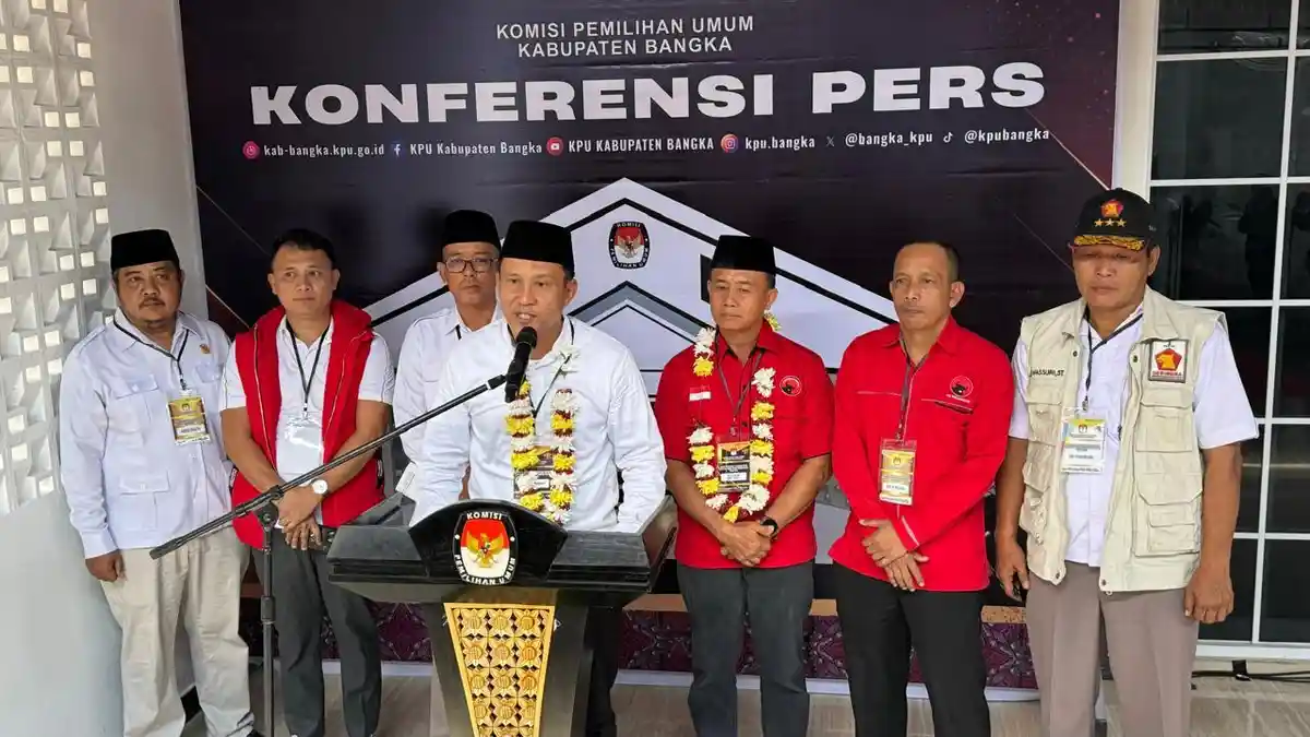 Ridho Resmi Mendaftarkan Diri Didukung PDI Perjuangan-Gerindra Dalam Pilkada Ulang Bangka 2025