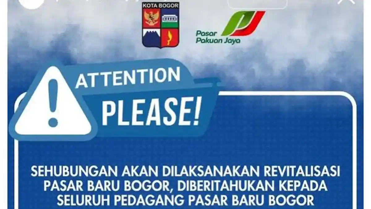 Pasar Bogor Bakal Segera Dibongkar, Pedagang Boleh Berjualan Sampai Tanggal 6 Juni 2025