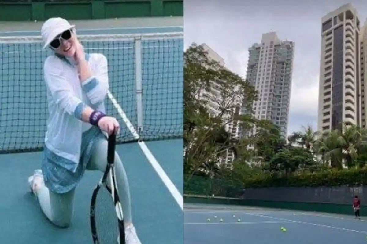 Bukan Cuma Pamer Alat Mahal, Syahrini Buktikan Mahir Main Tenis, Menjerit Centil Bersama Reino