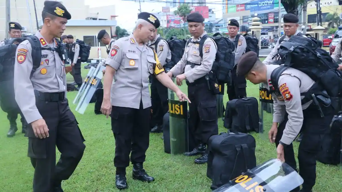 Kombes Pol Budi Suprayoga Pimpin Apel Gelar Pasukan Antisipasi Kontijensi Hadapi Covid-19