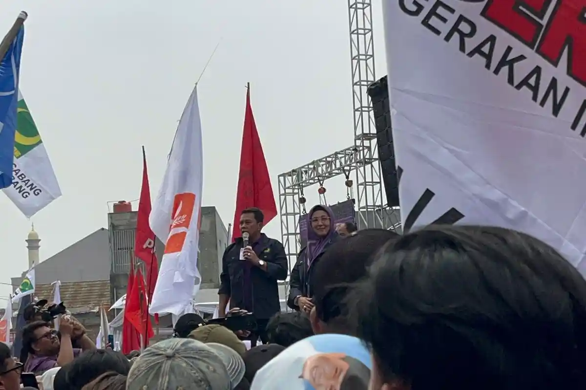 Kampanye Akbar Maesyal Rasyid-Intan Nurul Hikmah, Andra Soni Ungkap Dukungan Prabowo Subianto