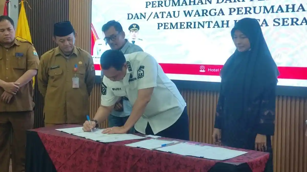 Pemkot Serang Terima 10 PSU dari Pengembang Perumahan, Wali Kota Budi Tekankan Kelengkapan Syarat