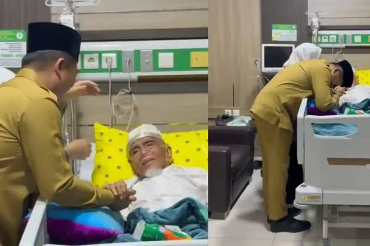 Gubernur NTB Lalu Iqbal Jenguk Tuan Guru Bagu di RSUP NTB, Doakan Kesembuhan