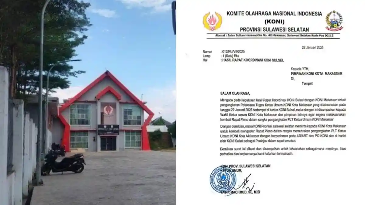 KONI Sulsel Minta Rapat Pleno KONI Makassar Diulang, Ada Masalah Prosedural