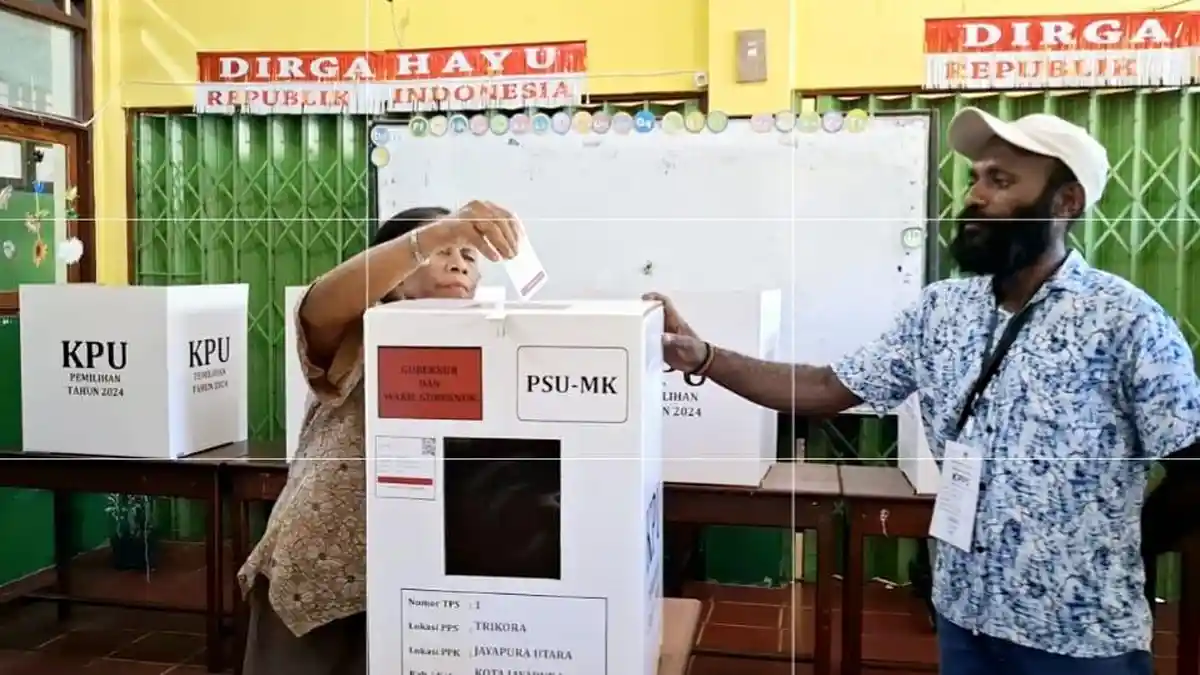 KPU Papua Terima Rekomendasi PSU Gubernur di Tiga TPS, Ini Lokasinya