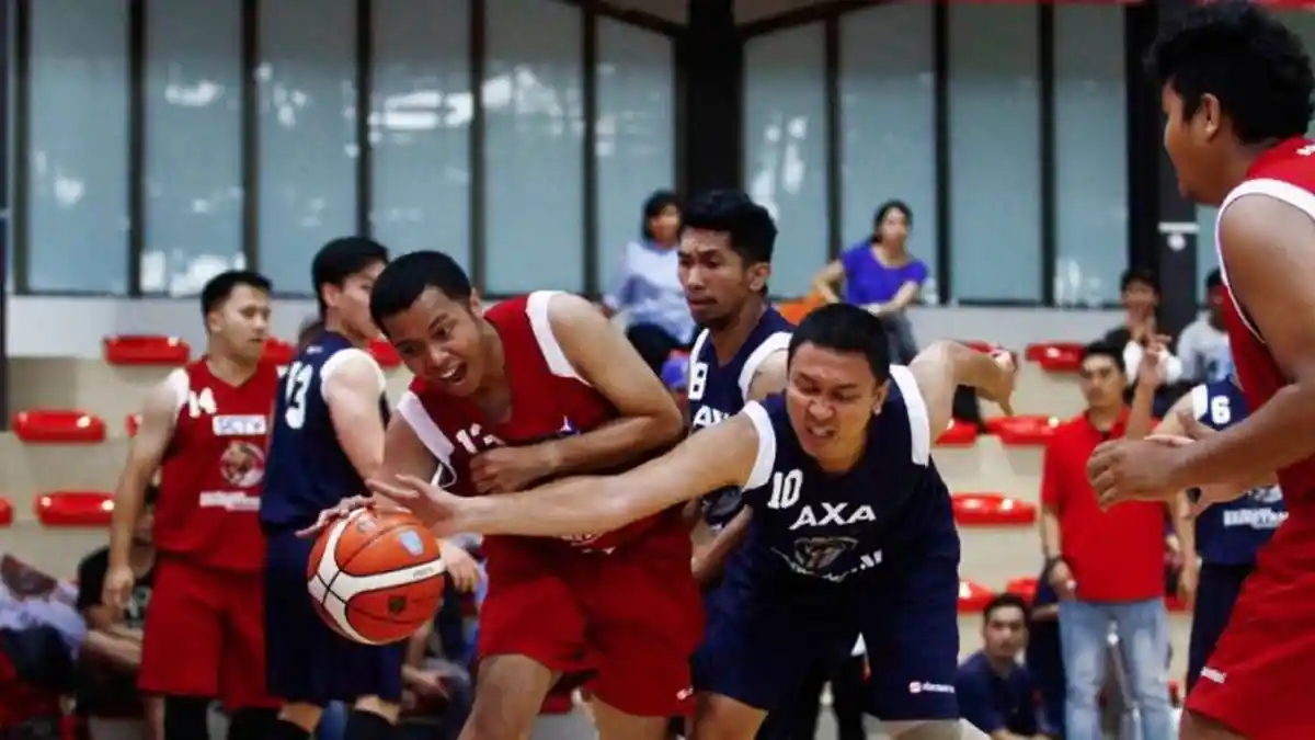 Tim Basket SCTV Emtek Juara Sinar Mas Land Basketball Tournament 2017