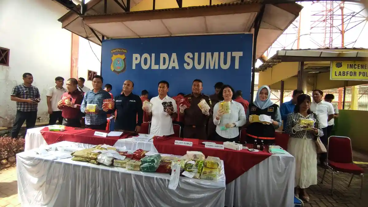 Polda Sumut Terus Tingkatkan Pemberantasan Narkoba