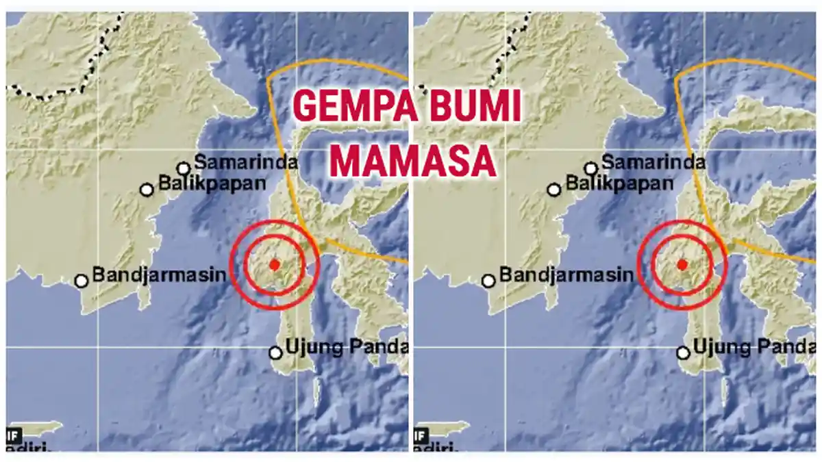 Gempa Bumi 5,5 SR Hari Ini di Mamasa Sulbar, Warga: Terasa di Polman, Parepare, Makassar
