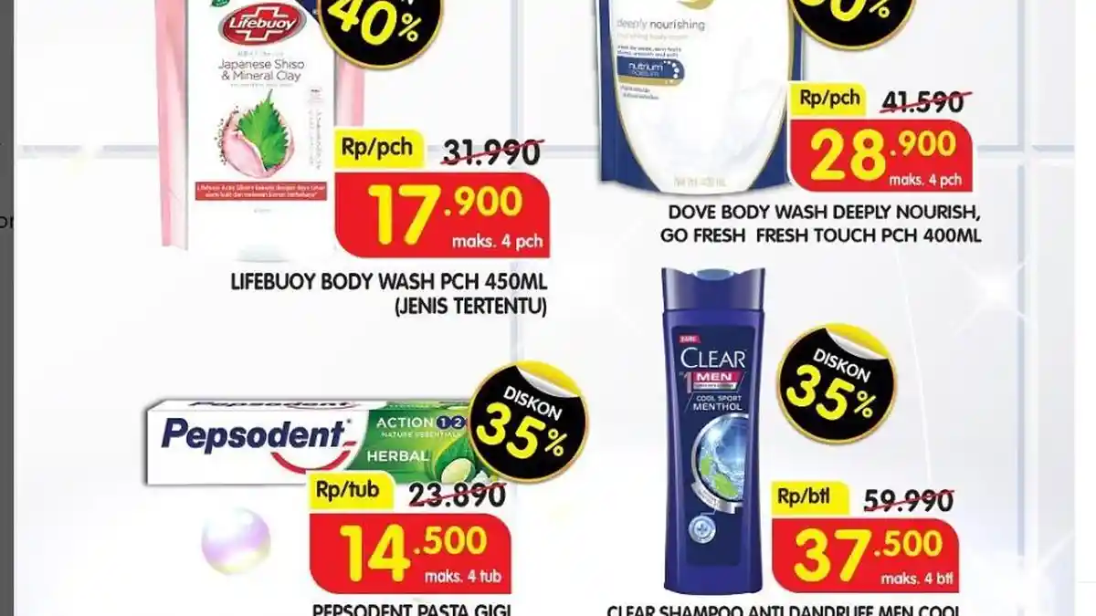Promo Superindo 25 Mei 2023, Menuju Weekend Bertabur Diskon, Clear Rp37.500 Rinso Bubuk Rp19 Ribuan