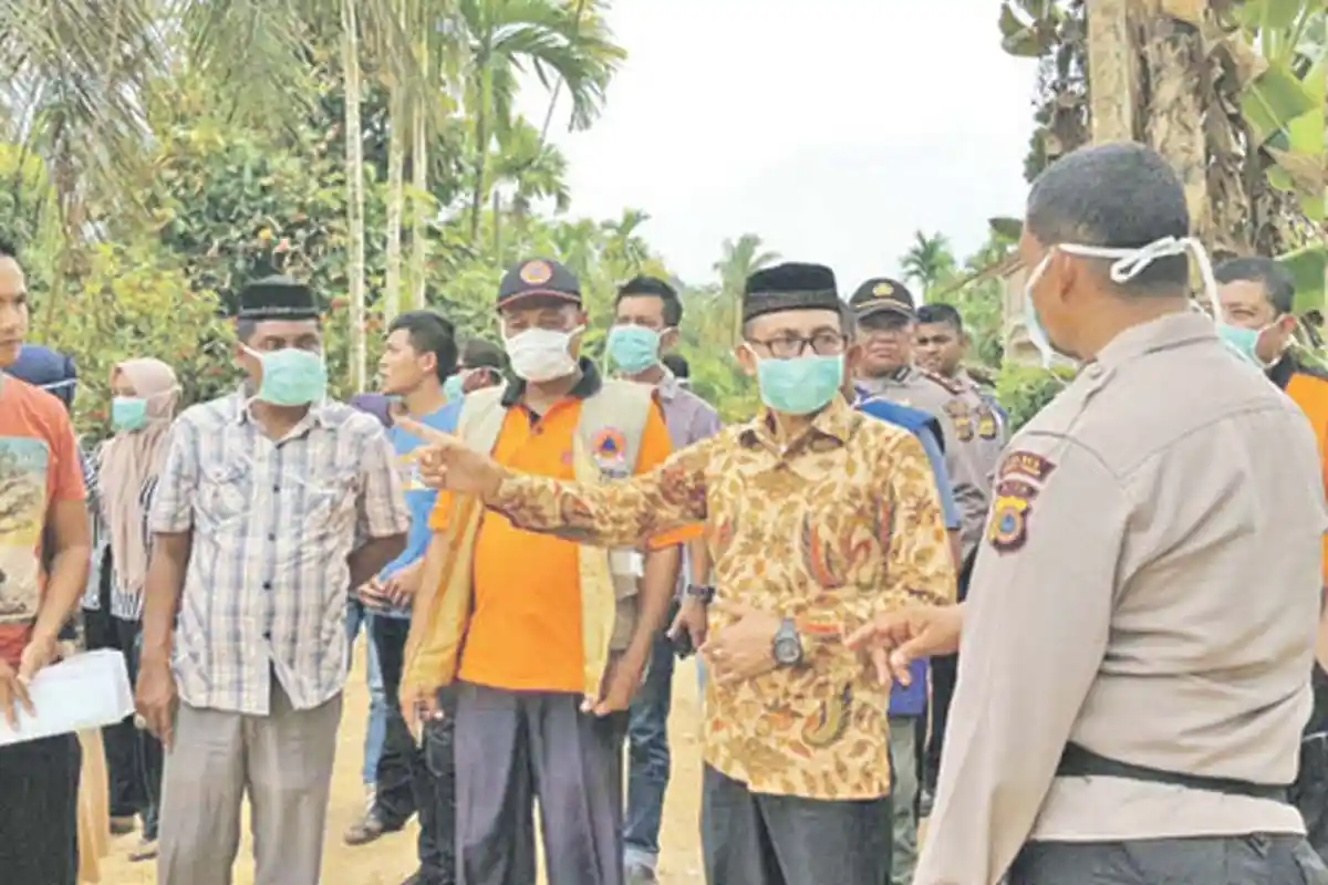 Ini Tanggapan Haji Uma Setelah Turun ke Lokasi Ledakan Sumur Minyak di Ranto Peureulak