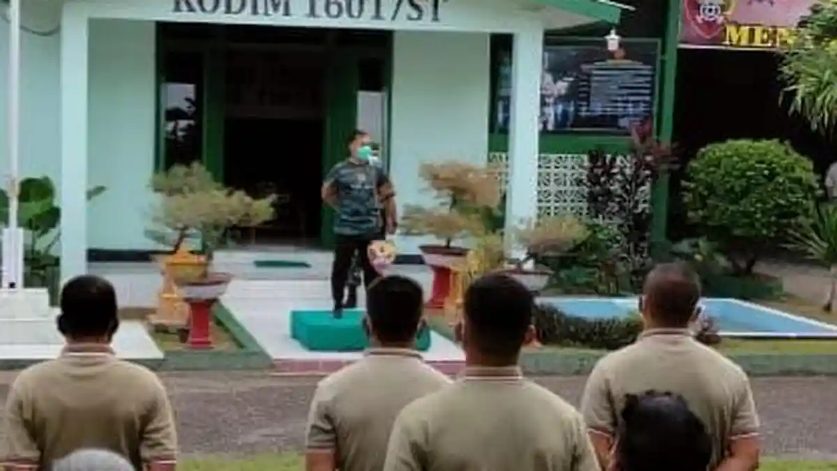Dandim 1601 Sumba Timur Minta Jajarannya Sosialisasi 3M, 3T dan Vaksinasi Pada Masyarakat