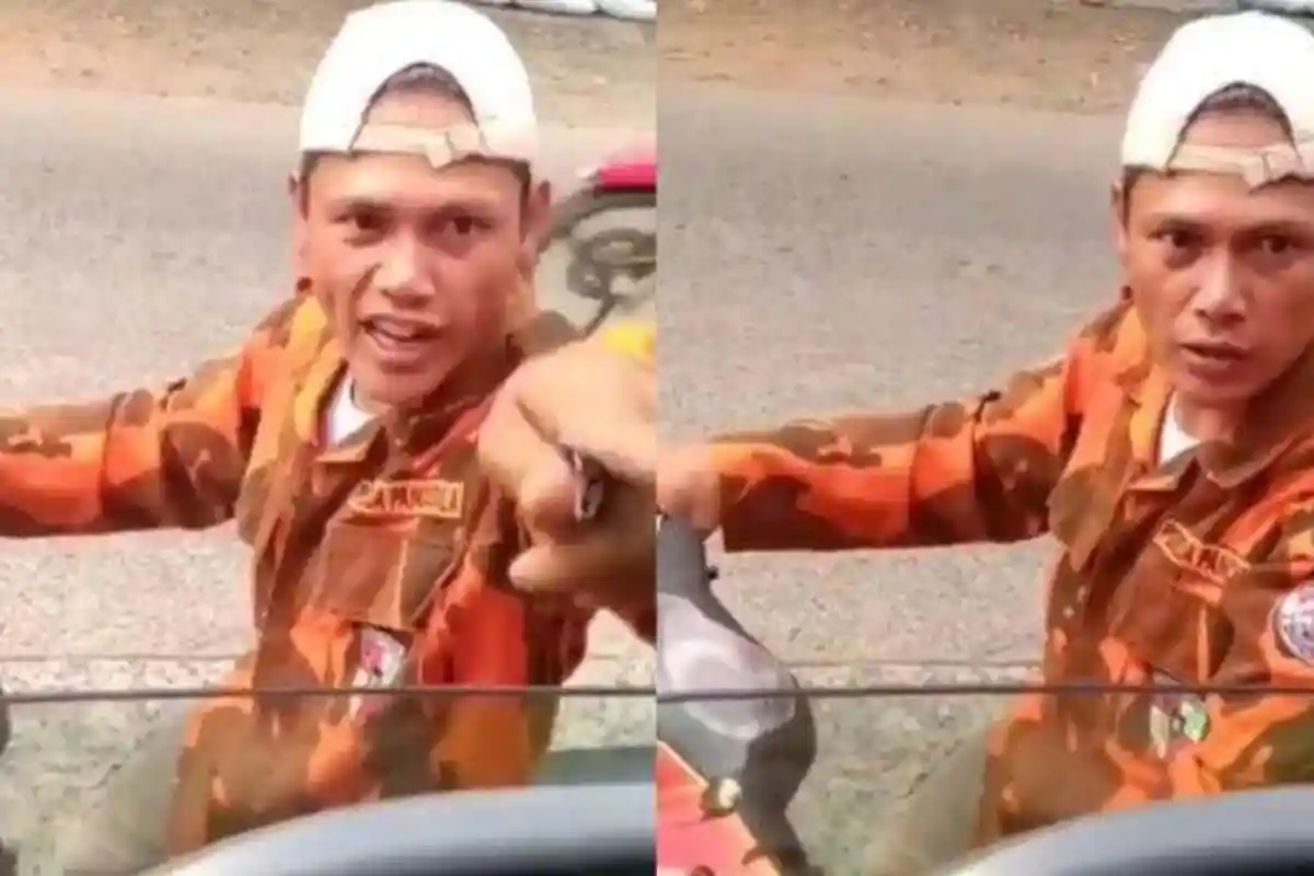 Viral di Sosmed, Video Pria Berbaju Ormas di Bogor Palak Sopir Truk, Membentak-bentak Demi Rp10 Ribu