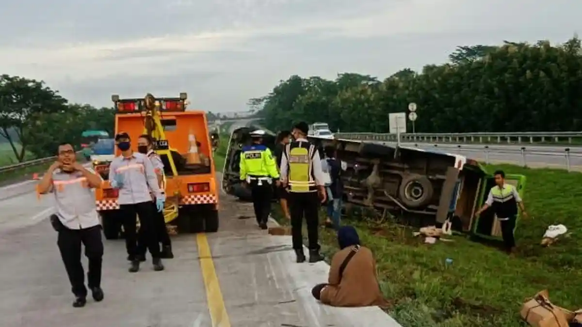 Kecelakaan Maut, Empat Orang Tewas di Tol Cipali, Diduga Sopir Mengantuk, Ini Kronologisnya