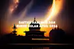 Daftar Hari Baik dan Buruk Bulan April 2026 Berdasarkan Tradisi Islam Lengkap