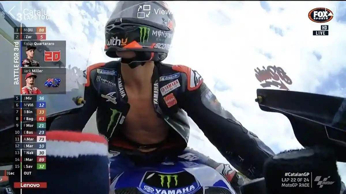 Dikritik Buka Pelindung Dada Jelang Finis MotoGP Catalunya, Begini Pembelaan Quartararo