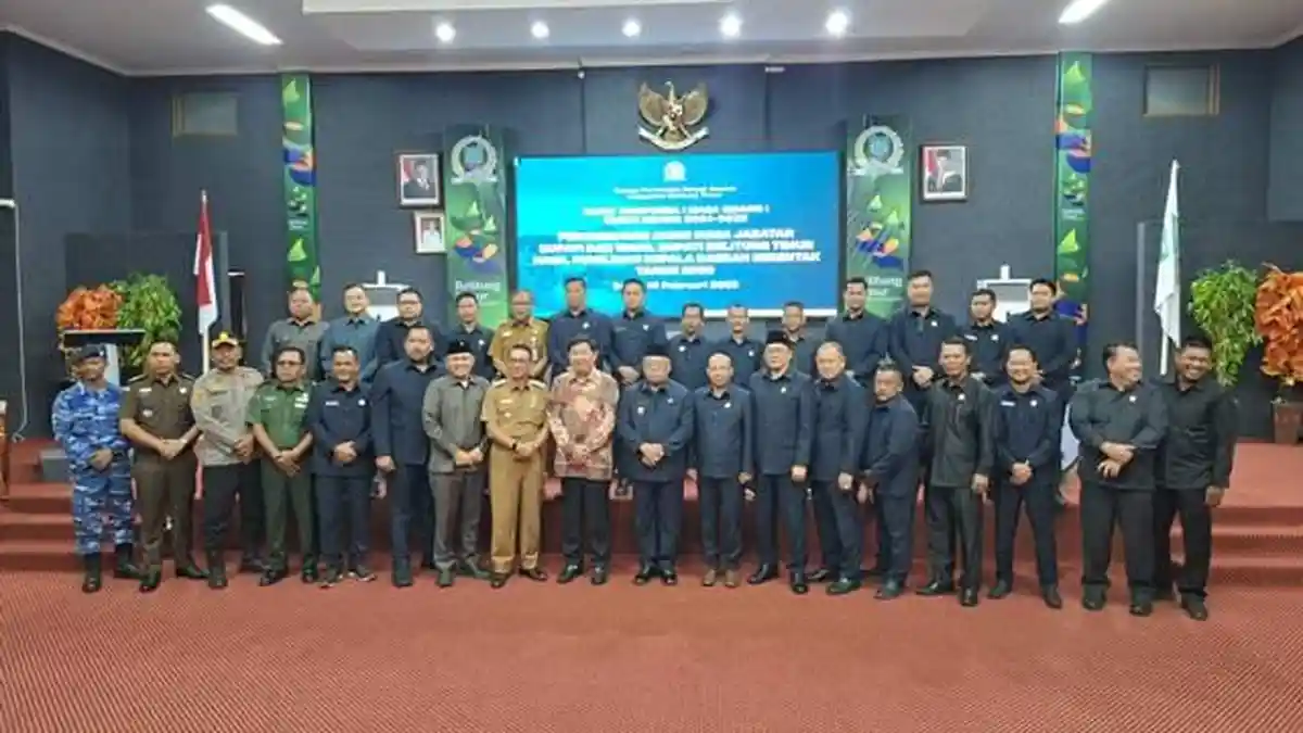 DPRD Belitung Timur Paripurna Berakhirnya Masa Jabatan Bupati dan Wakil Bupati 2020-2025