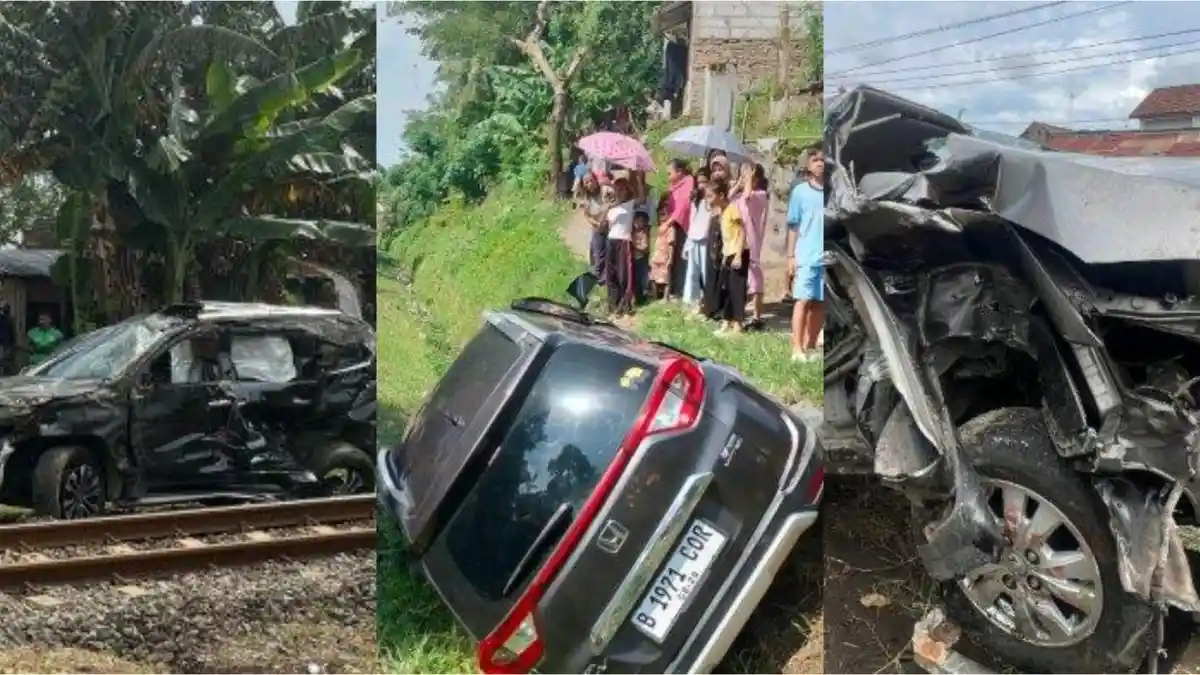 Kurang dari Sepekan Kereta Api Rangkas-Merak Tabrak Tiga Mobil, Tiga Orang Meninggal