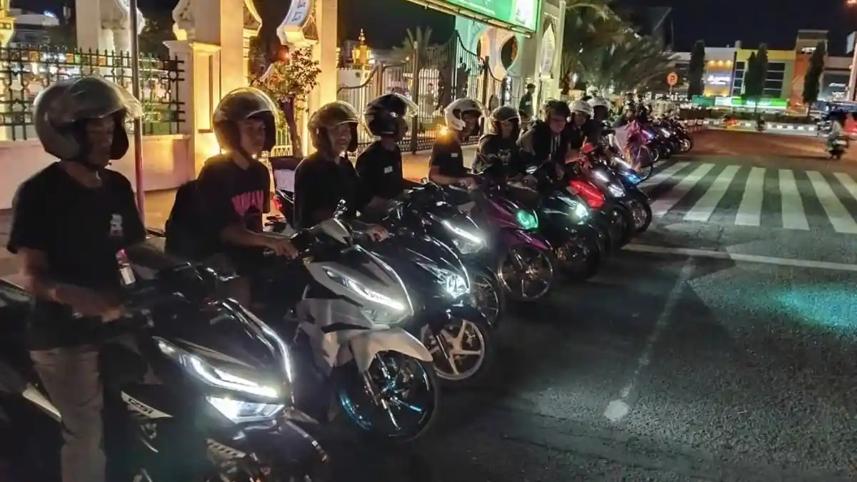 Serunya Vario Night Ride, Bikers Diajak Riding Malam Hari di Banda Aceh