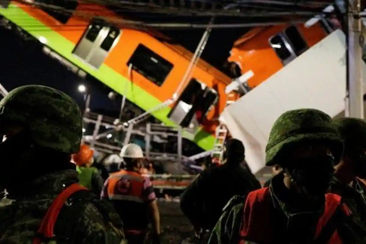 Detik-detik Jalur Kereta Layang Metro Meksiko Ambruk, 23 Orang Tewas dan Terjebak Reruntuhan