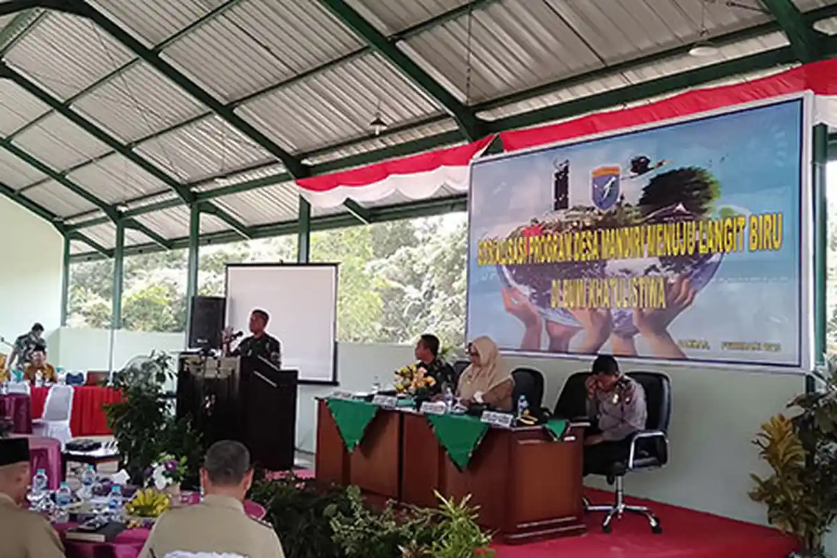 Kodam XII Tanjungpura Paparkan Program Desa Mandiri Menuju Langit Biru di Sambas