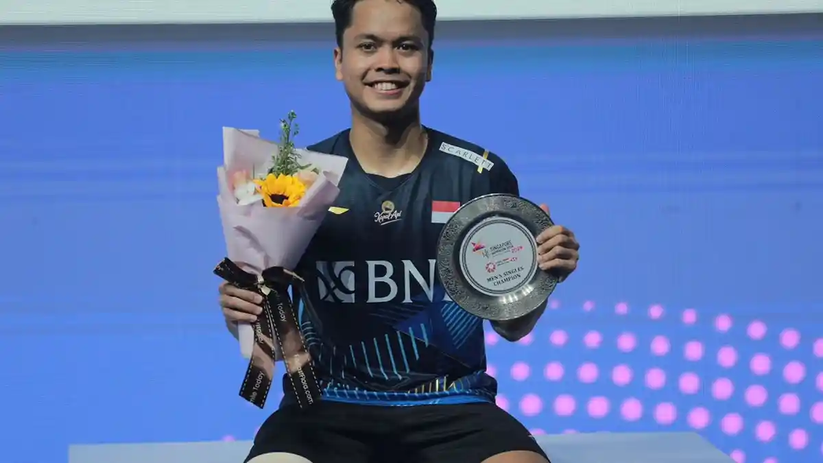 Juara Singapore Open 2023, Jadi Modal Anthony Ginting Menuju Tiket Olimpiade Paris 2024