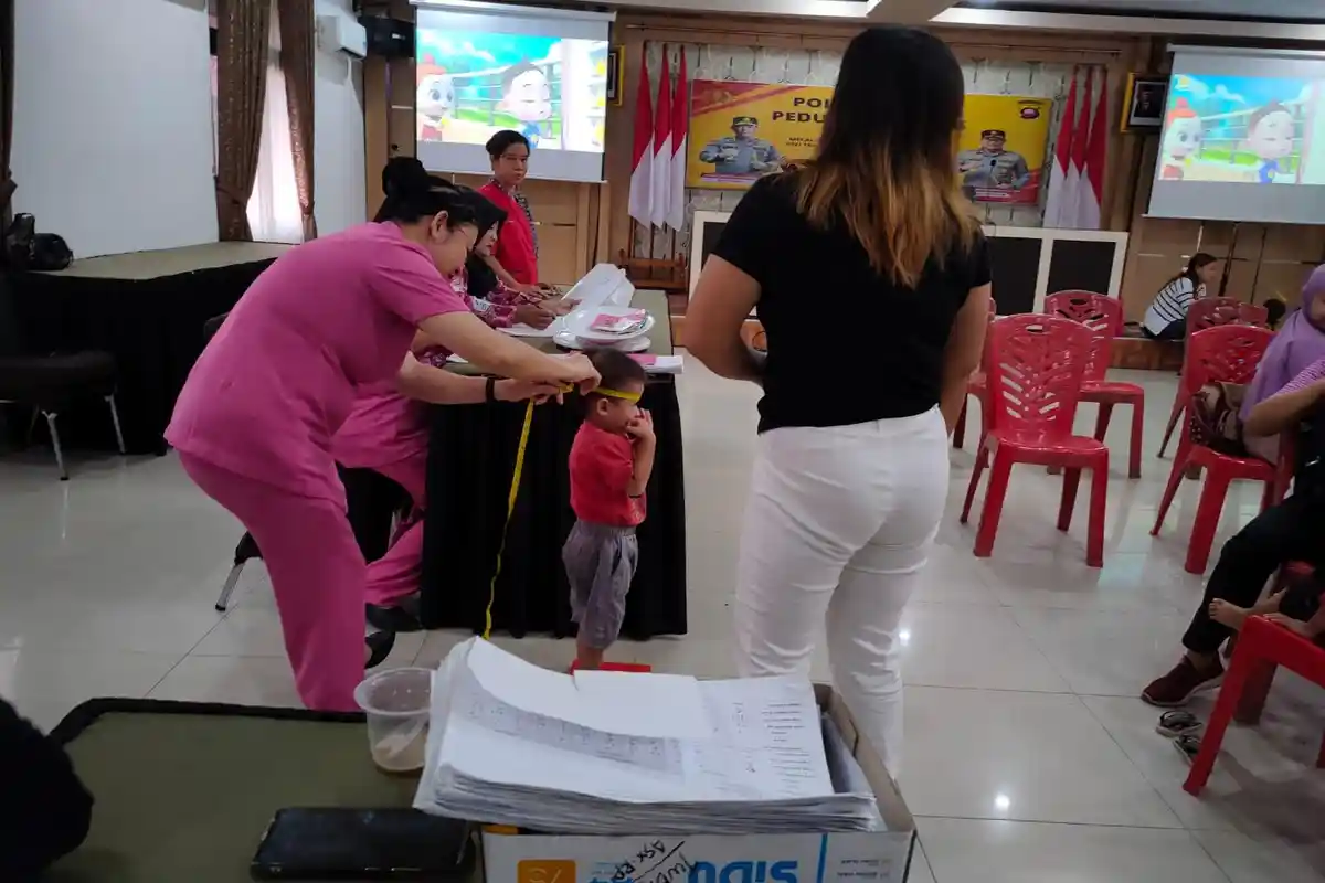 Polres Landak Gelar Posyandu Presisi untuk Penanganan Stunting