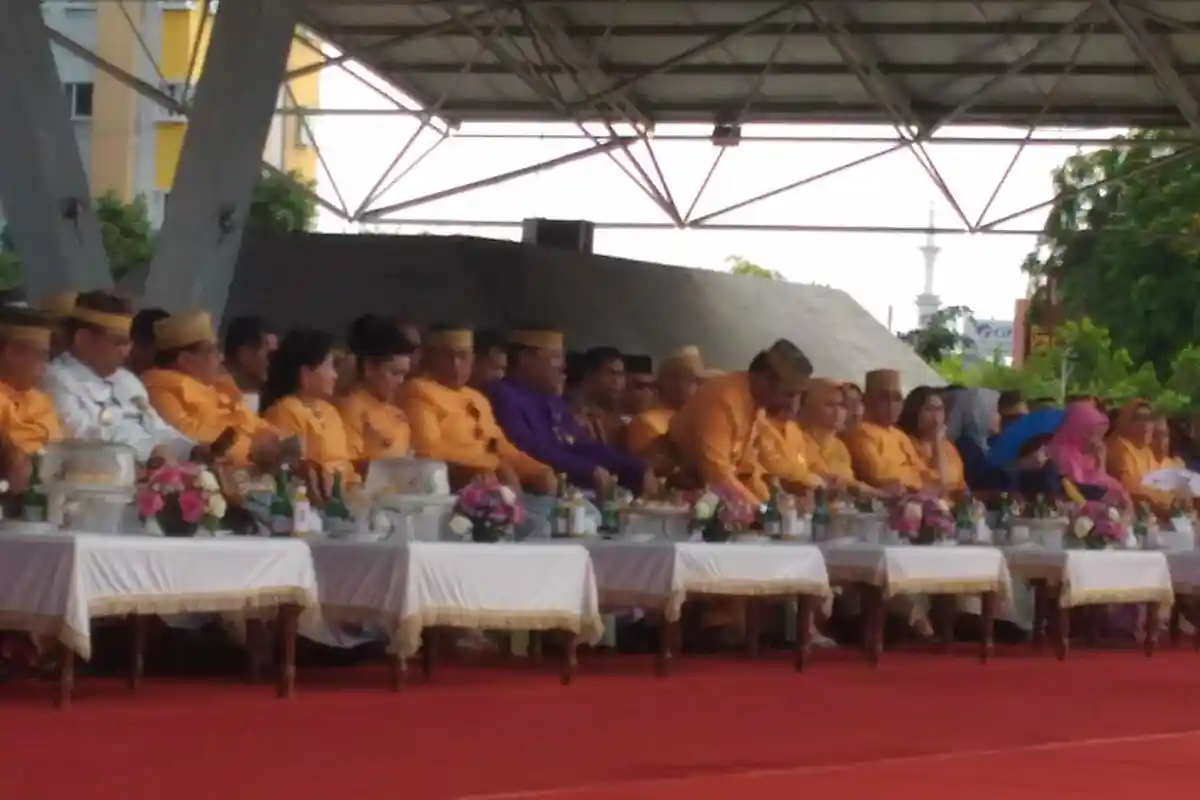 Bella Saphira Hadiri Upacara HUT ke 409 Makassar