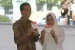 Jokowi dan Istri Nyoblos