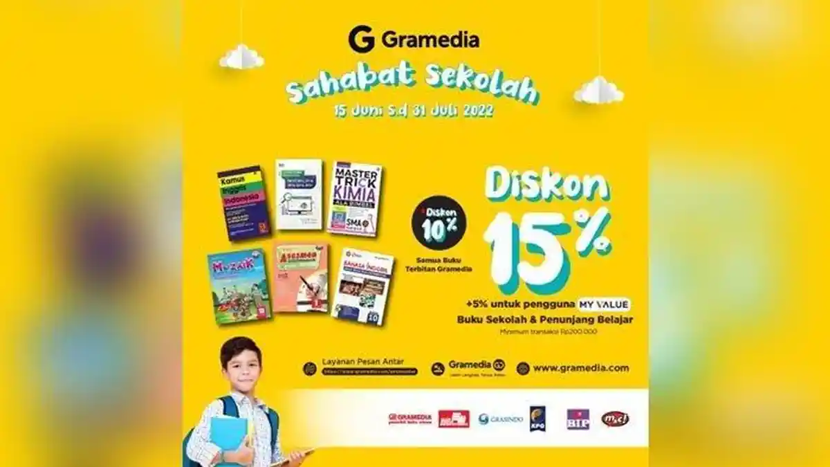 Gramedia Hadirkan Promo Spesial Untuk Belanja Buku Sekolah dan Penunjang Belajar, Catat Tanggalnya