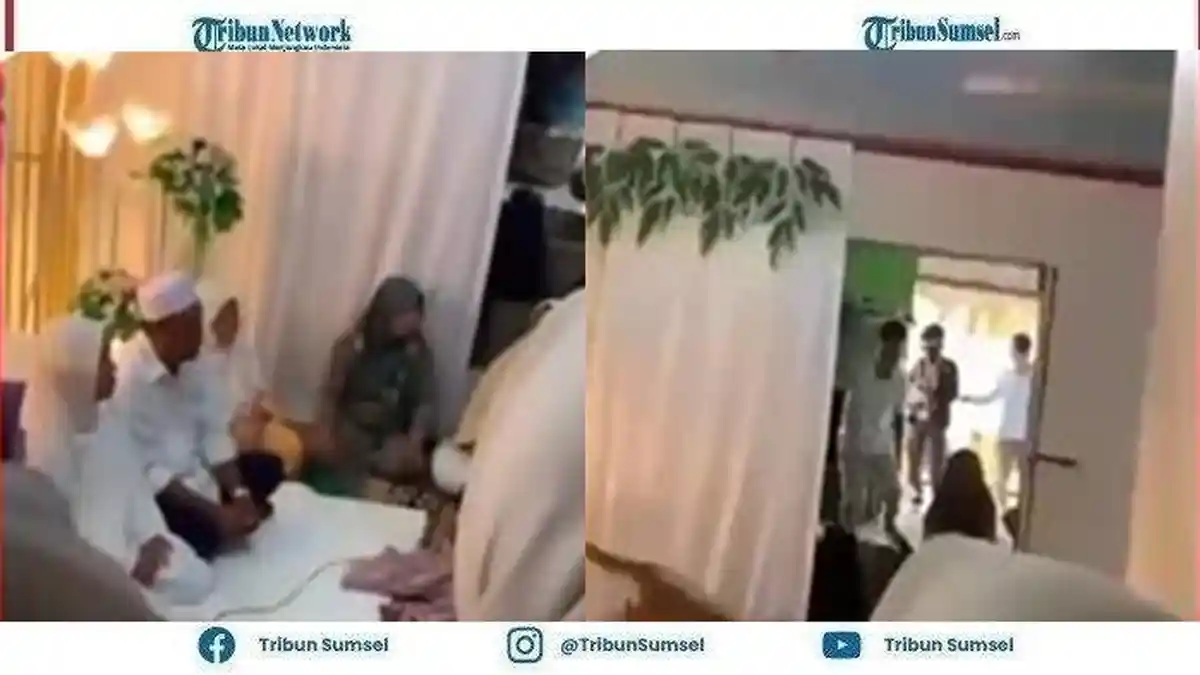 Viral Video Kurir Antarkan Paket Barang COD Saat Resepsi Pernikahan Berlangsung, Begini Endingnya