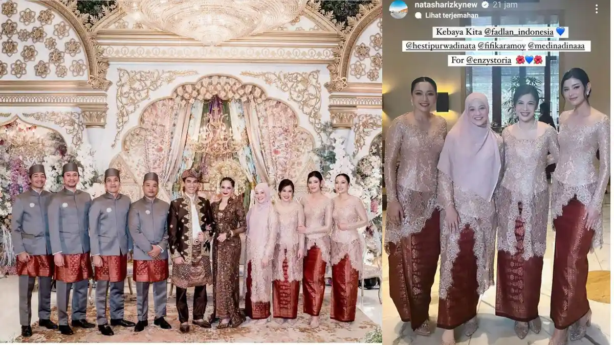 Desta dan Natasha Rizki Tampil Serasi Hingga Foto Bersama di Nikahan ...